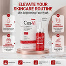 Ces-Vi Advanced Brightening Face Wash 120ml – Oil Control Cleanser for Oily & Acne-Prone Skin