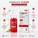 Ces-Vi Advanced Brightening Face Wash 120ml – Oil Control Cleanser for Oily & Acne-Prone Skin
